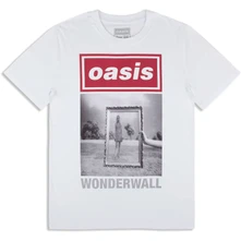 Tričko Unisex T-Shirt: Wonderwall Single Cover (White) (Ex-Tour)