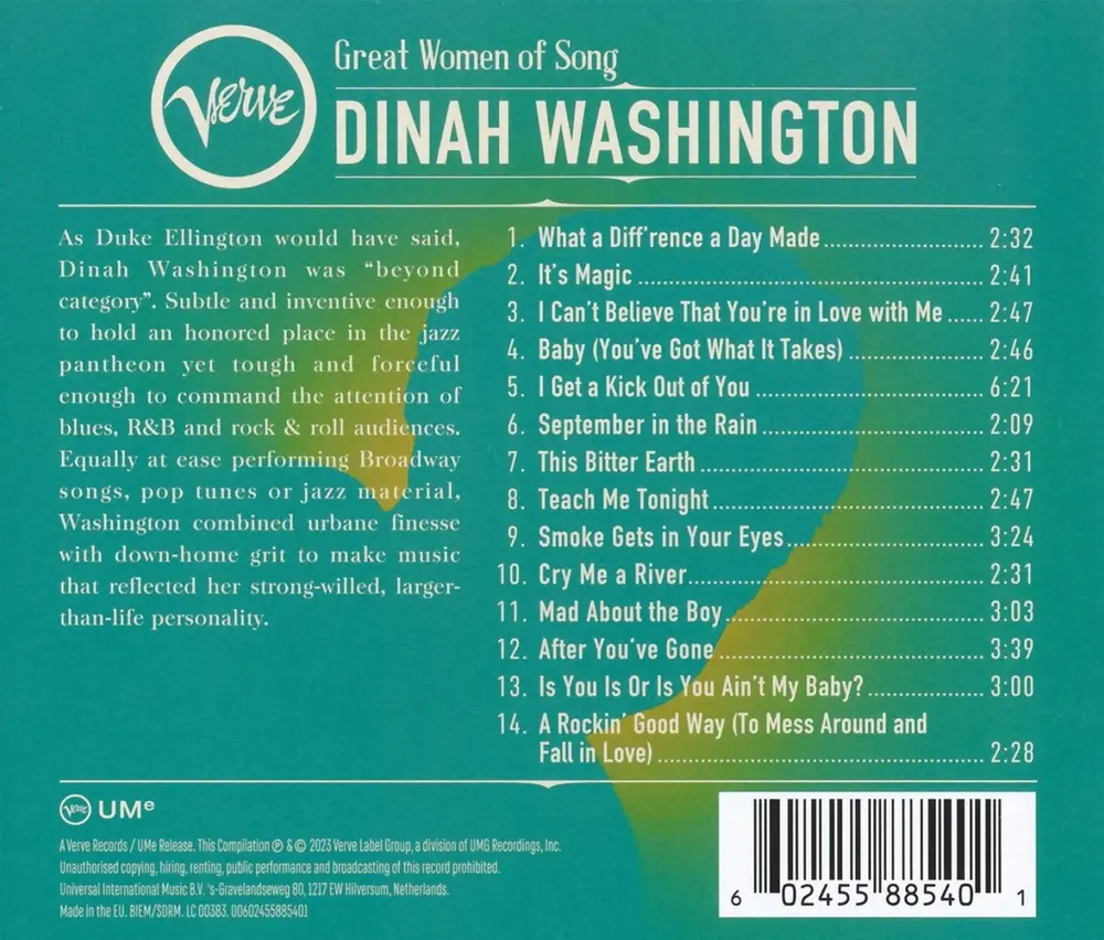 Great Women Of Song: Dinah Washington