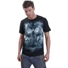 Unisex T-Shirt: Grave Skies (Black) (Back Print) thumbnail