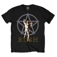 Rush, Tričko Starman Glow, Unisex, Čierna
