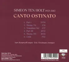 Aart Bergwerff & Eric Vloeimans – TEN HOLT: CANTO OSTINATO (CD)
