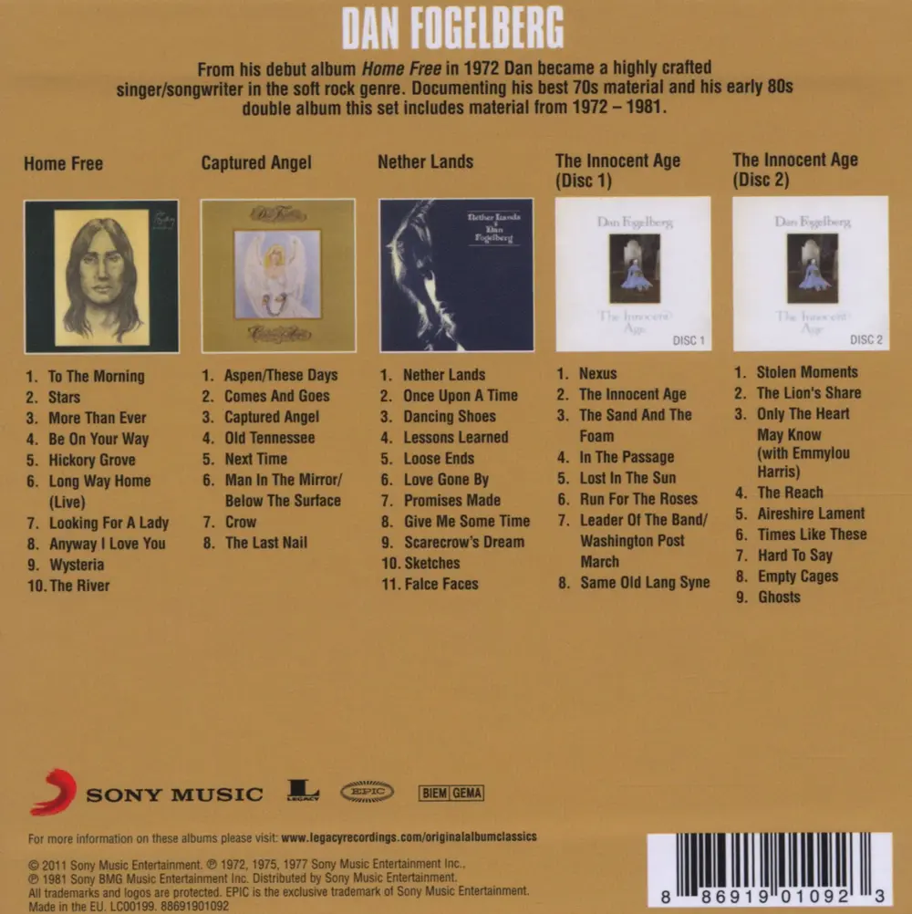 Dan Fogelberg – Original Album Classics (CD)