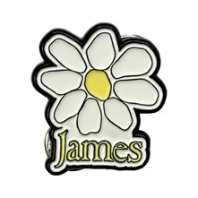 Pin Badge: Yellow Logo White Daisy (Yellow) thumbnail