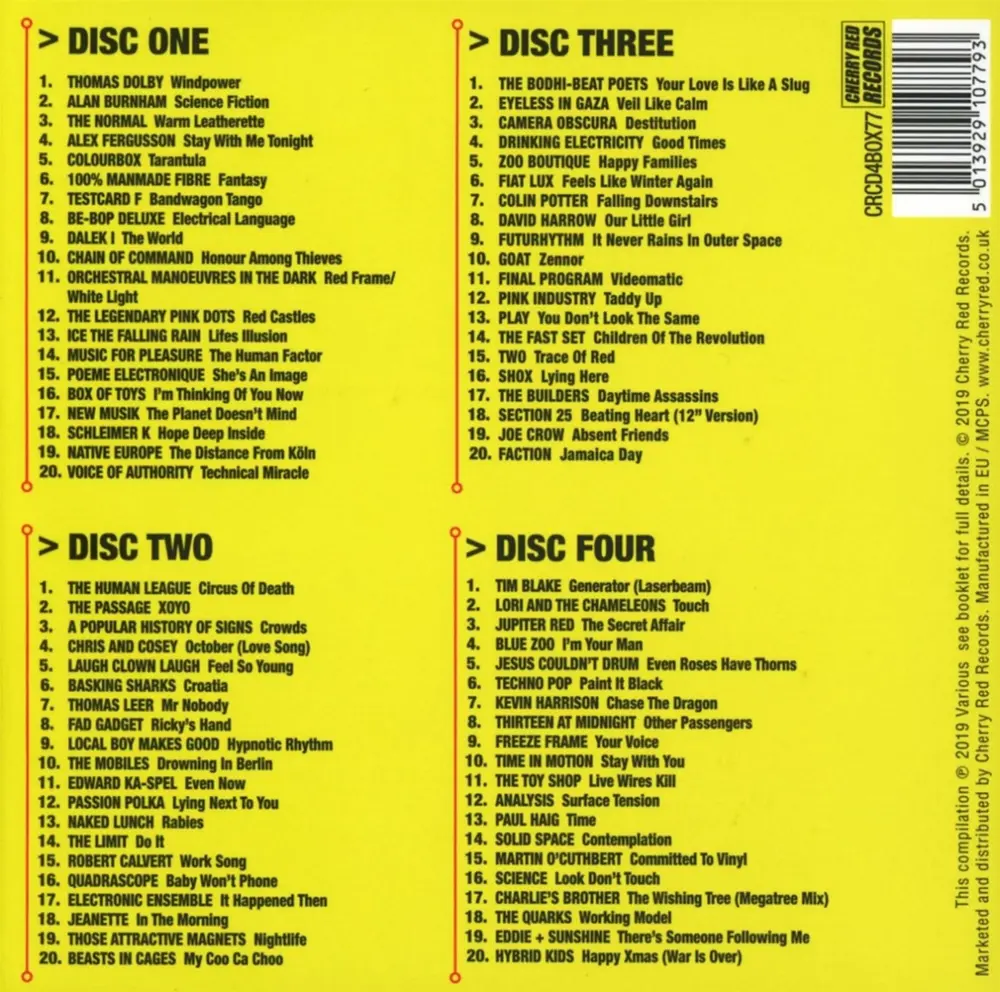 ELECTRICAL LANGUAGE - INDEPENDENT BRITISH SYNTH POP 78-84