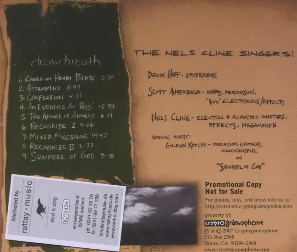 Nels Cline – DRAW BREATH (CD)