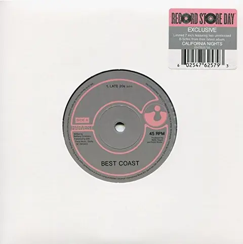 Best Coast – Vinyl LATE20S/BIGGER MAN (SINGLE)