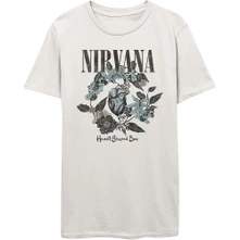 Nirvana, Tričko Heart Shape Box, Unisex, Biela