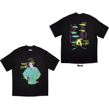Tričko Unisex Oversized Boxy T-Shirt: Beach Party Tour '86 (Black) (Back Print)