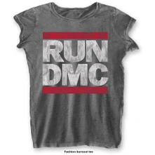 Run-DMC, Tričko DMC Logo, Žena, Šedá
