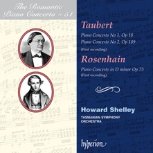 Howard Shelley, CD TAUBERT & ROSENHAIN: PIANO CONCERTOS (HYPERION ROM