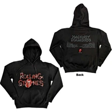 The Rolling Stones, Mikina Hackney Diamonds Glass Logo, Unisex, Čierna