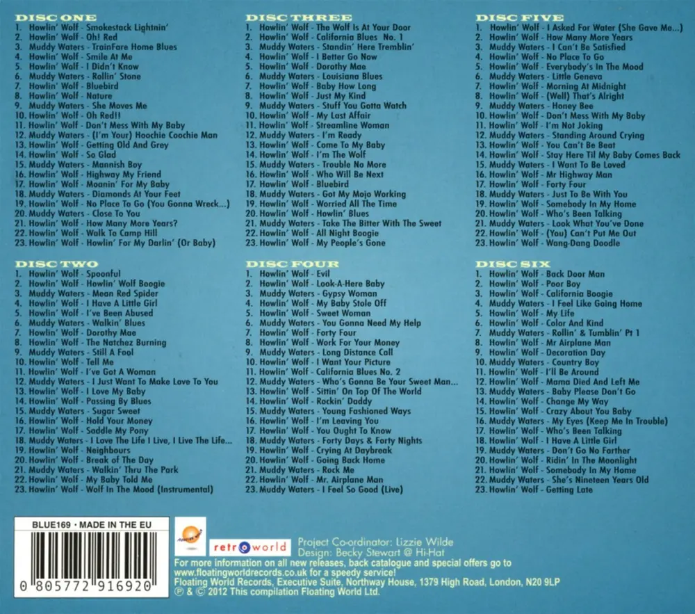 BIG BOX OF HOWLIN WOLF AND MUDDY WATERS