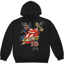 The Rolling Stones, Mikina Tattoo You Lick, Unisex, Čierna