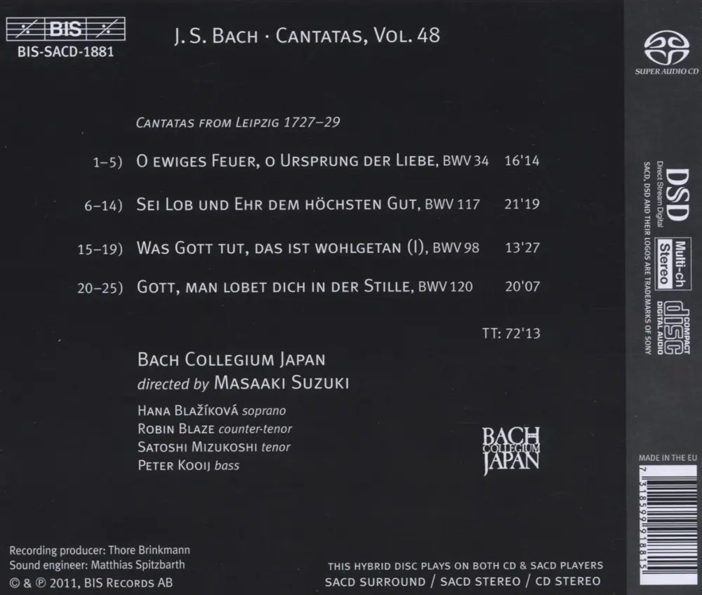 CANTATAS VOL.48