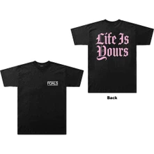 Foals, Tričko Life Is Yours Text, Unisex, Čierna