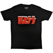 Kiss, Tričko Holiday Logo, Unisex, Čierna