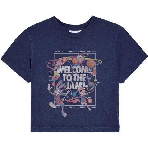 Space Jam – Crewneck SJ2: Welcome To The Jam (Modrá, Dámske), Žena, Modrá