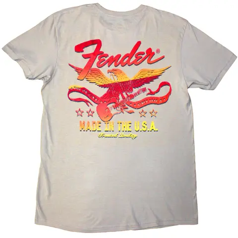 Fender – Tričko Made In The USA (Natural), Unisex, Natural