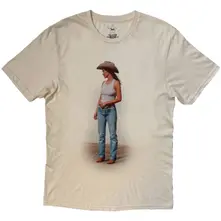 Unisex T-Shirt: Middle Of Nowhere (Natural) (Back Print) thumbnail