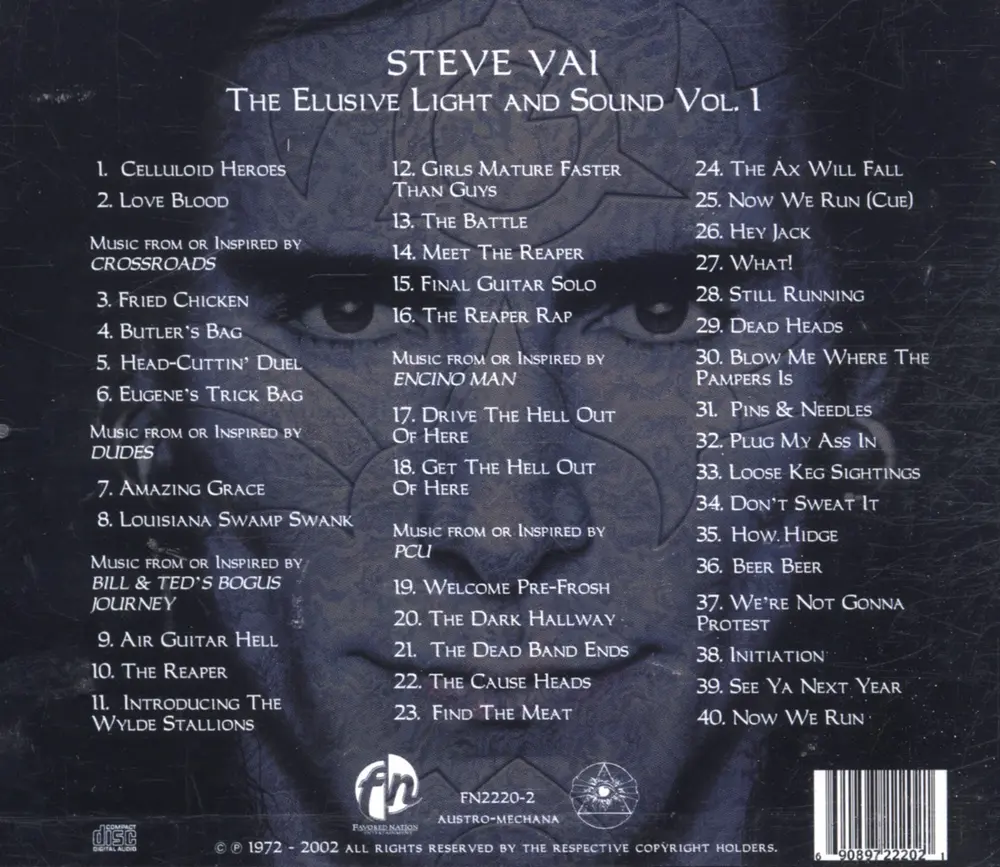 Steve Vai – ELUSIVE LIGHT & SOUND 1 (CD)