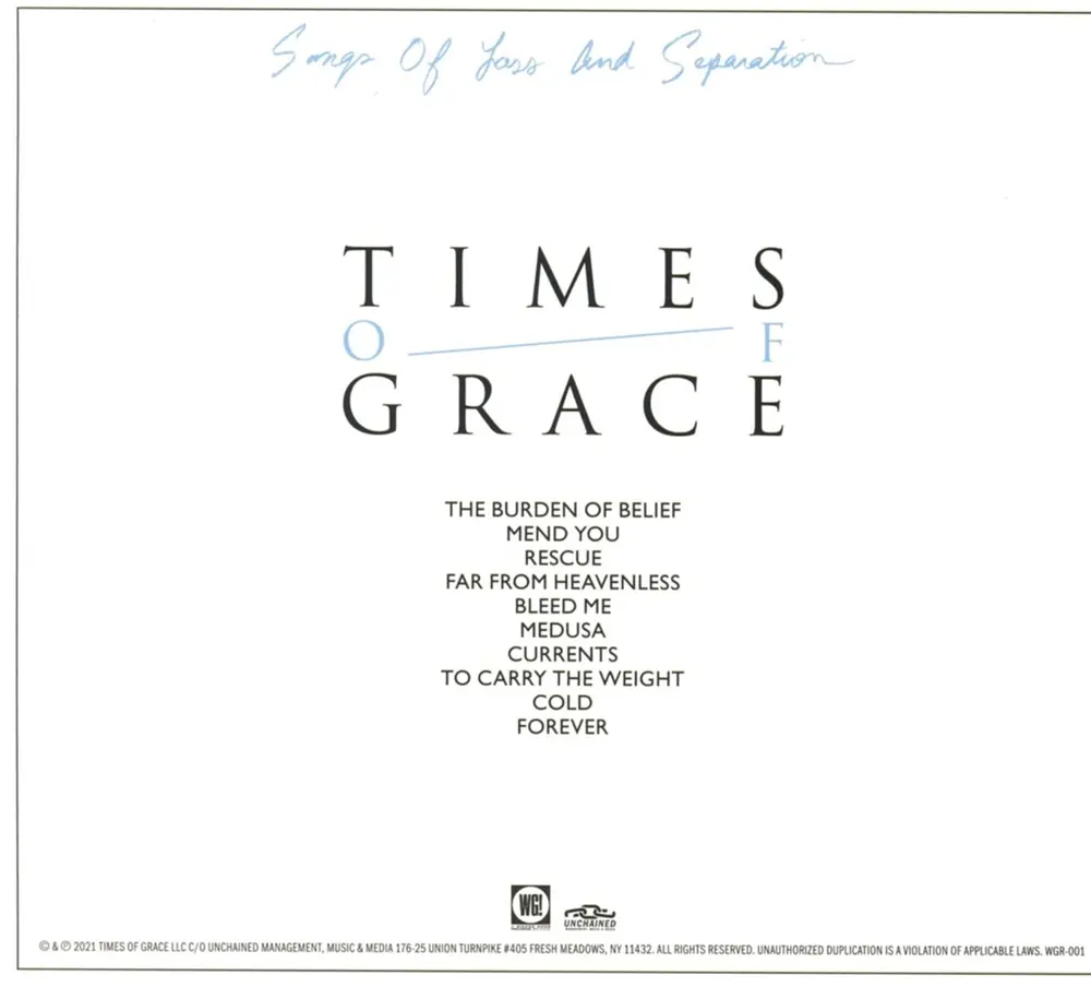 SONGS OF LOSS AND SEPARATION