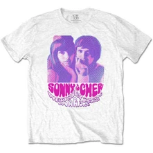 Sonny & Cher, Tričko Westbury Music Fair, Unisex, Biela