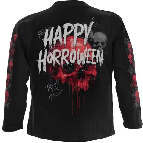 Spiral – Tričko s dlhým rukávom Happy Horroween (Čierna), Unisex, Čierna