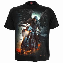 Tričko Unisex T-Shirt: Night Rider (Black) (Back Print)