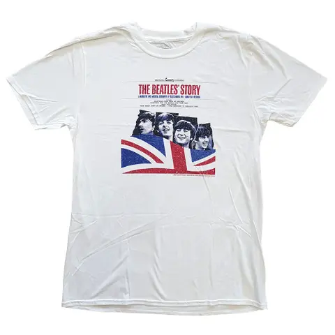 Tričko The Beatles Story (Biela), Unisex, Biela