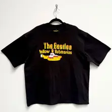 Unisex Oversized Boxy T-Shirt: Logo & Sub (Black) thumbnail