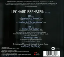 BERNSTEIN: SYMPHONIES NOS. 1 - 3, PRELUDE, FUGUE & RIFFS thumbnail