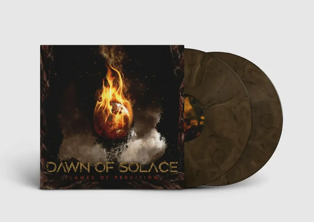 Dawn of Solace – FLAMES OF PERDITION (Marbled Black Vinyl) (Vinyl)