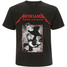 Metallica, Tričko Hardwired Band Concrete, Unisex, Čierna