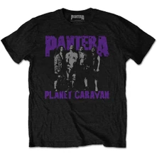 Pantera, Tričko Planet Caravan, Unisex, Čierna