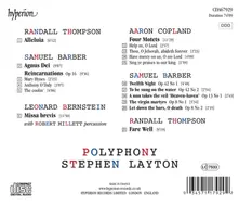 AMERICAN POLYPHONY: BARBER, COPLAND, BERNSTEIN, R. (CD)