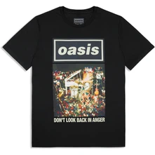 Tričko Unisex T-Shirt: Don't Look Back In Anger Single Cover (Black) (Ex-Tour)