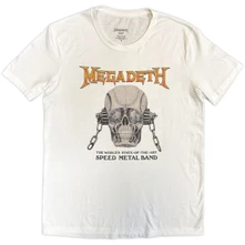 Megadeth, Tričko Speed Metal, Unisex, Biela