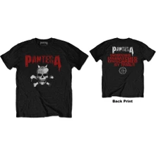 Pantera, Tričko Horned Skull Stencil, Unisex, Čierna
