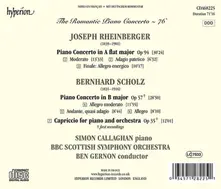 RHEINBERGER & SCHOLZ: PIANO CONCERTOS (HYPERION RO thumbnail