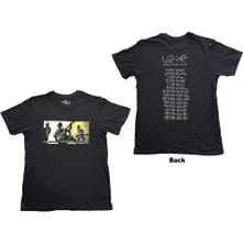 U2, Tričko I+E Tour 2015 Band Silhouettes, Unisex, Čierna