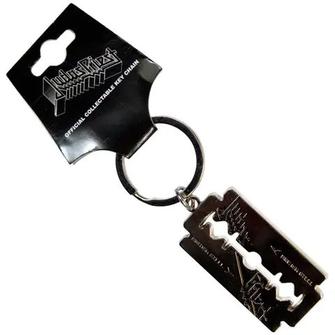 Judas Priest – Kľúčenka British Steel Razor Blade