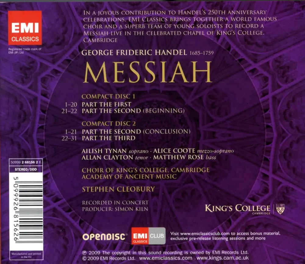 Karg, Christiane - Messiah