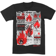 Stiff Little Fingers, Tričko Flyer, Unisex, Čierna