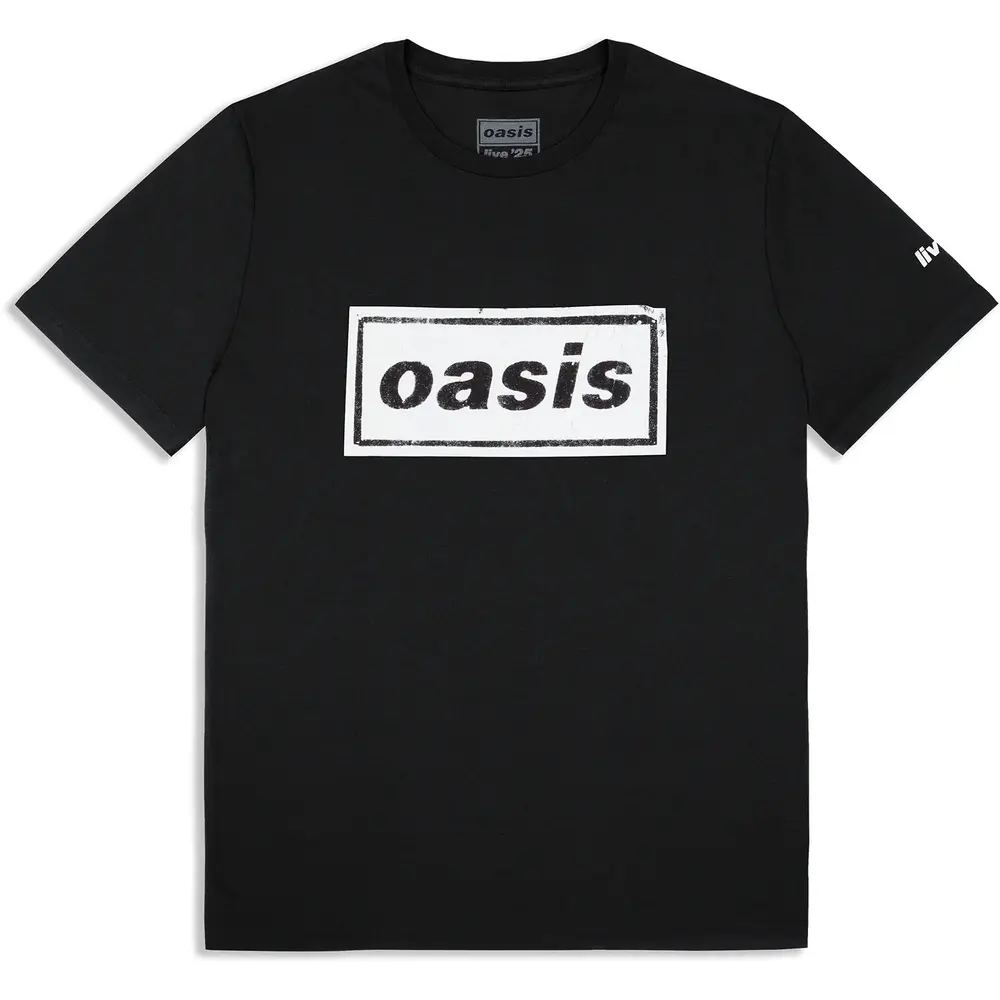 Unisex T-Shirt: Stencil Logo (Black) (Ex-Tour)