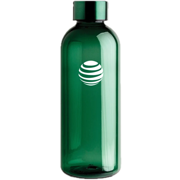 Water bottle with metallic lid