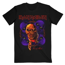 Iron Maiden, Tričko Piece of Mind Multi Head Eddie, Unisex, Čierna