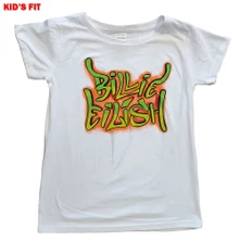 Billie Eilish, Tričko Graffiti, Dieťa, Biela