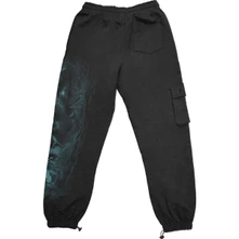 Unisex Cargo Joggers: Forest Guardians (Black) thumbnail