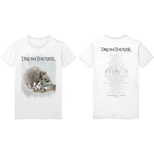 Dream Theater, Tričko Skull Fade Out, Unisex, Biela