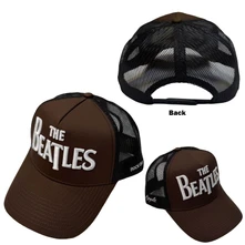 Šiltovka Unisex Mesh Back Cap: Drop T Logo & Apple (Brown & Black)